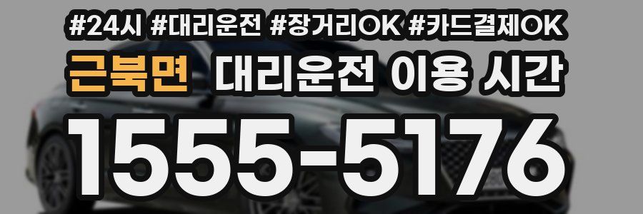 근북면 대리운전 이용 시간