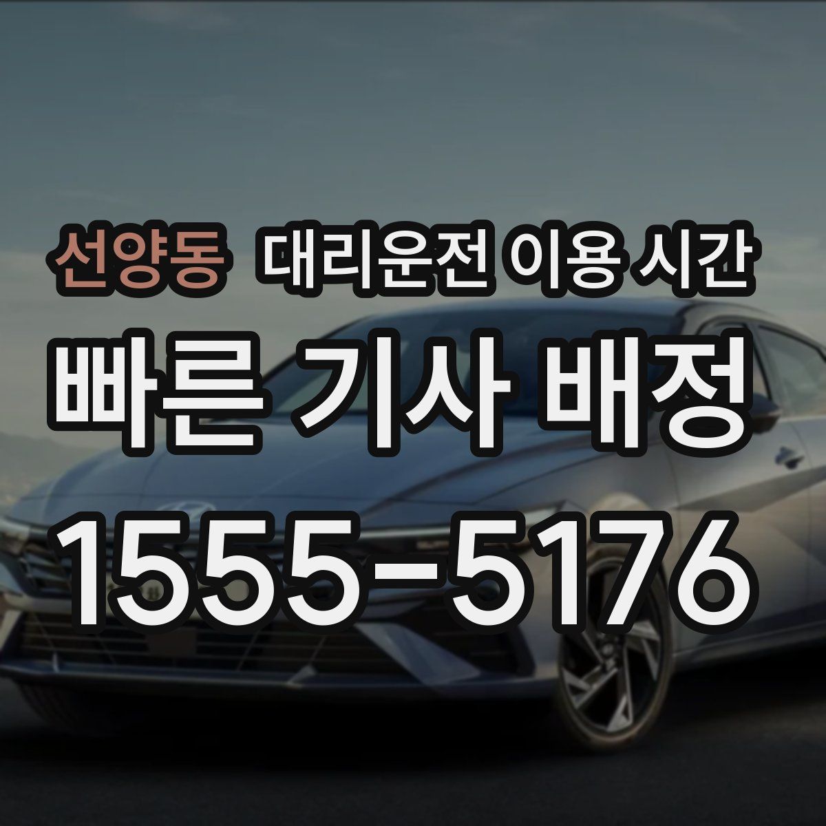 선양동 대리운전 이용 시간