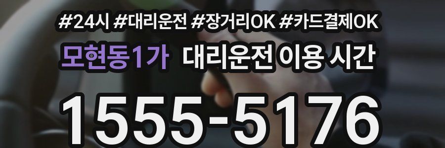 모현동1가 대리운전 이용 시간