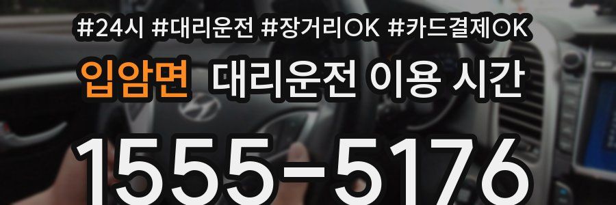 입암면 대리운전 이용 시간