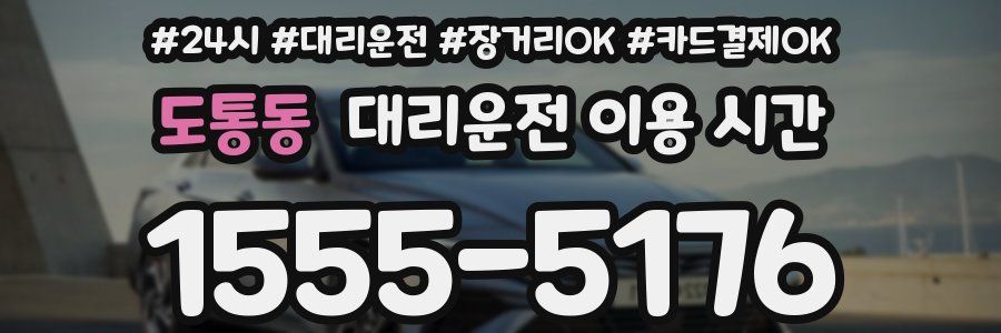 도통동 대리운전 이용 시간