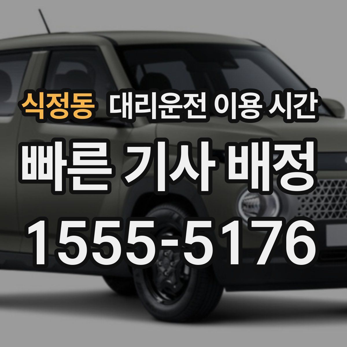 식정동 대리운전 이용 시간