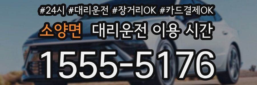 소양면 대리운전 이용 시간
