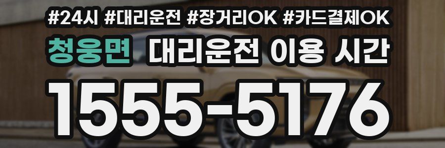 청웅면 대리운전 이용 시간