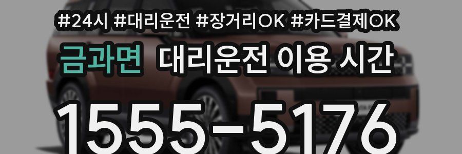 금과면 대리운전 이용 시간