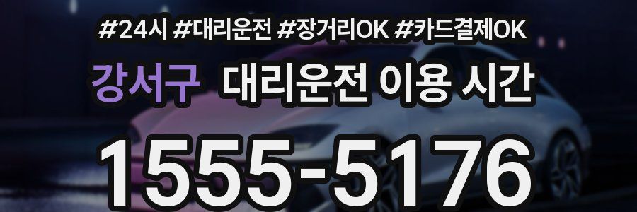 강서구 대리운전 이용 시간