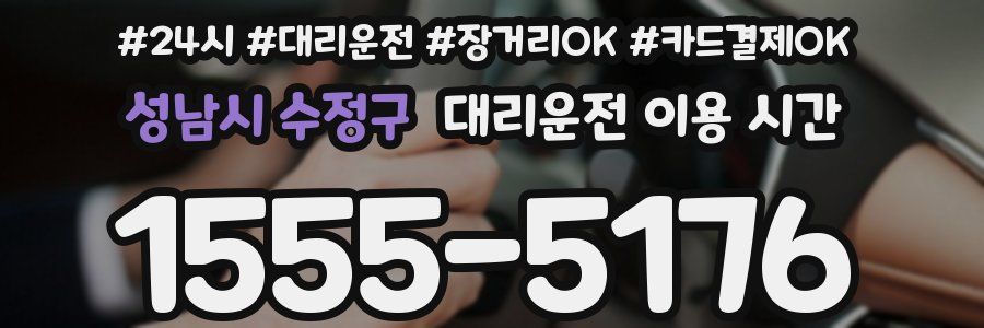성남시 수정구 대리운전 이용 시간