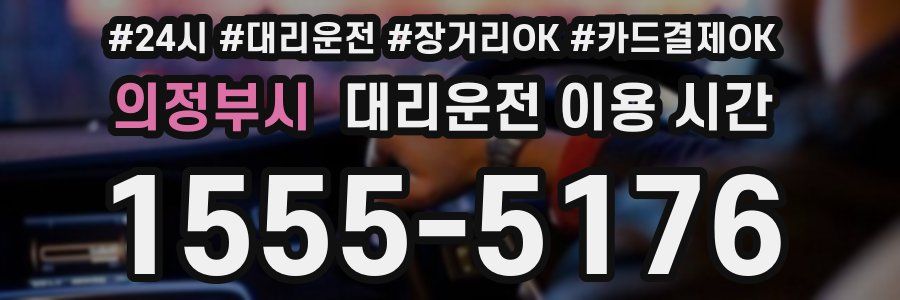 의정부시 대리운전 이용 시간