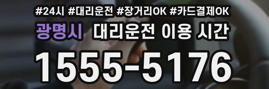 광명시 대리운전 이용 시간