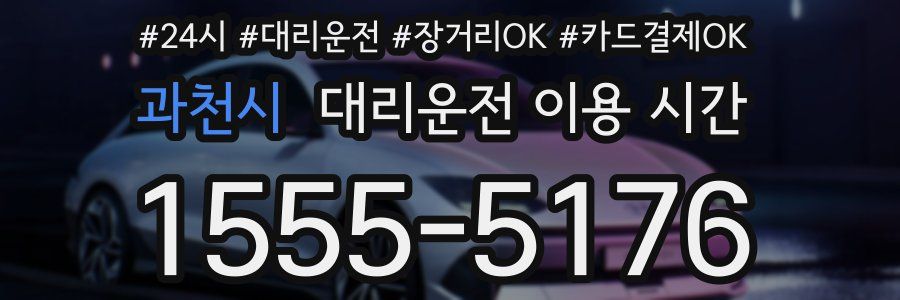 과천시 대리운전 이용 시간