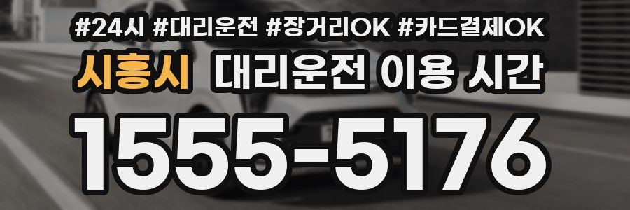 시흥시 대리운전 이용 시간