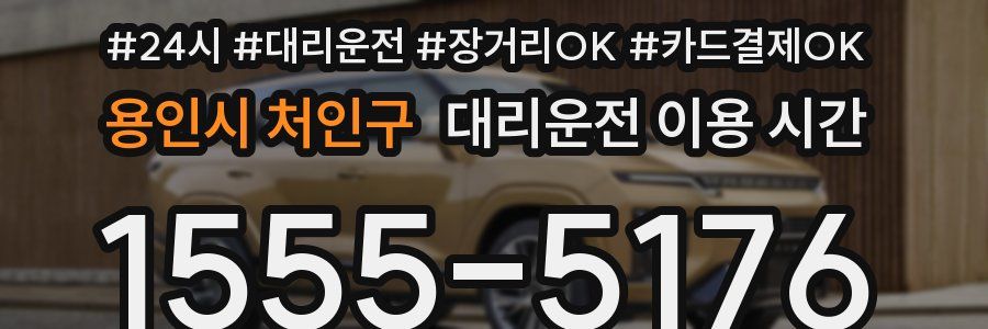 용인시 처인구 대리운전 이용 시간