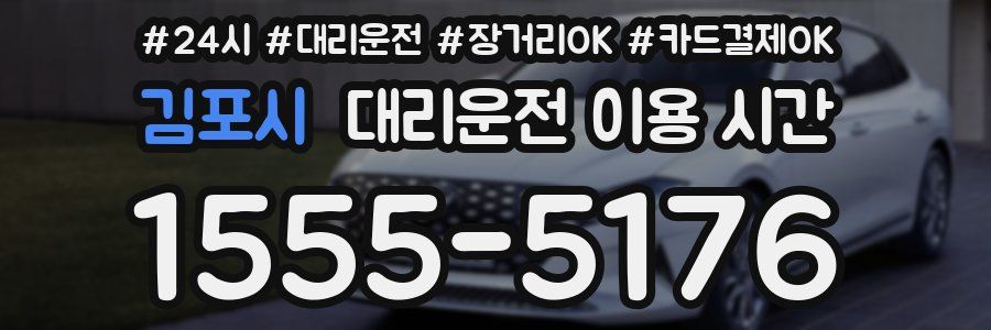 김포시 대리운전 이용 시간