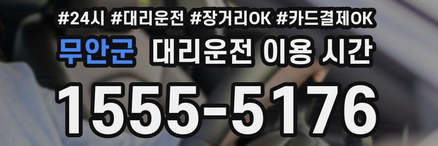 무안군 대리운전 이용 시간