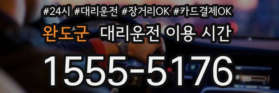 완도군 대리운전 이용 시간