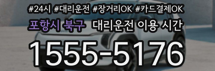 포항시 북구 대리운전 이용 시간
