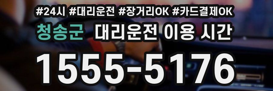 청송군 대리운전 이용 시간