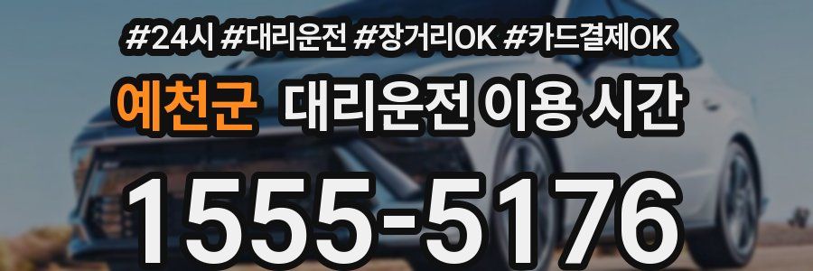 예천군 대리운전 이용 시간