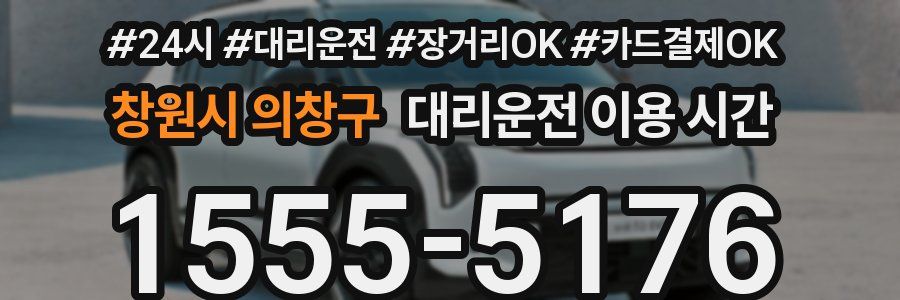 창원시 의창구 대리운전 이용 시간