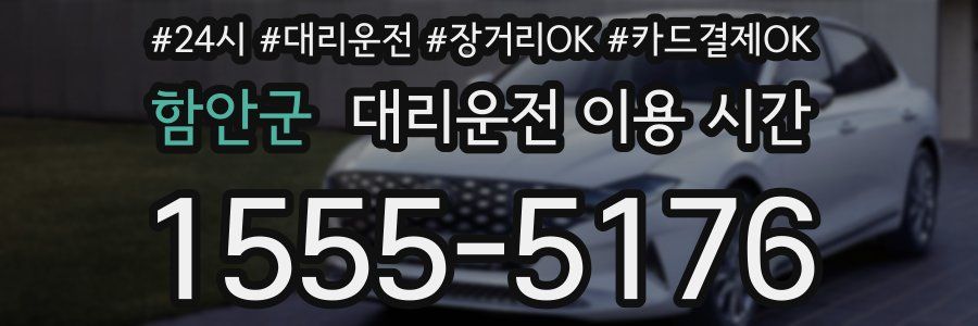 함안군 대리운전 이용 시간