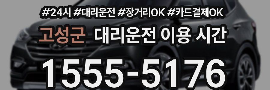 고성군 대리운전 이용 시간