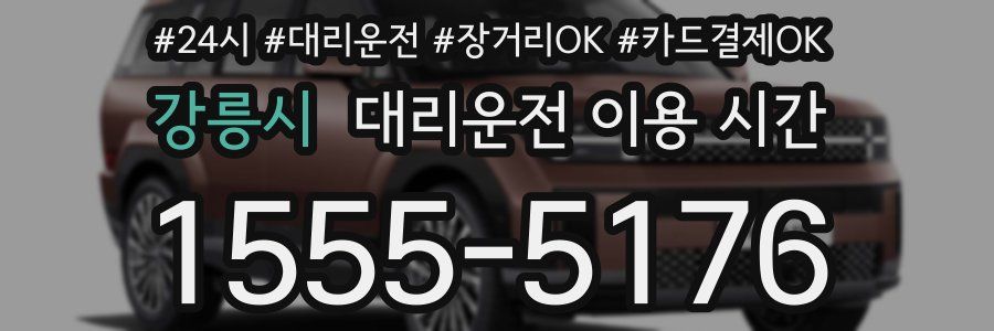강릉시 대리운전 이용 시간
