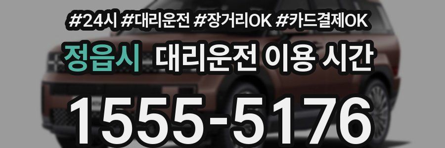 정읍시 대리운전 이용 시간