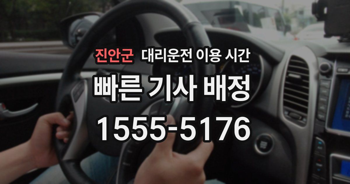 진안군 대리운전 이용 시간