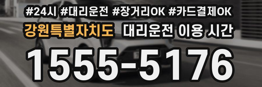 강원특별자치도 대리운전 이용 시간