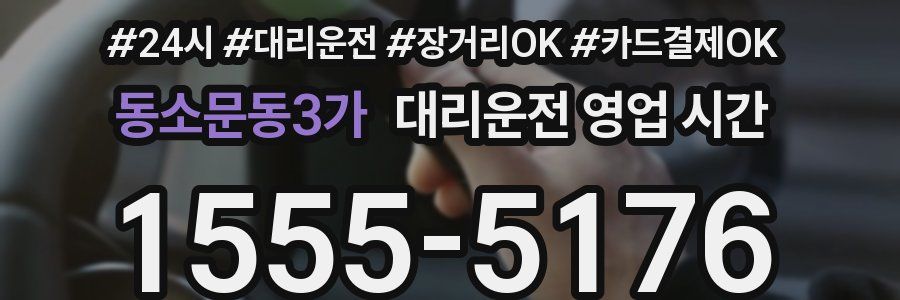 동소문동3가 대리운전 영업 시간