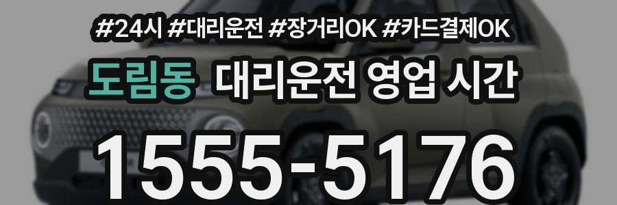 도림동 대리운전 영업 시간