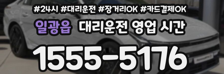 일광읍 대리운전 영업 시간