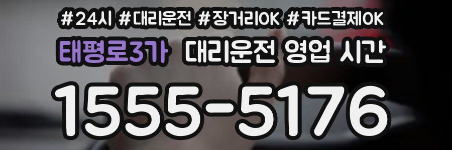 태평로3가 대리운전 영업 시간