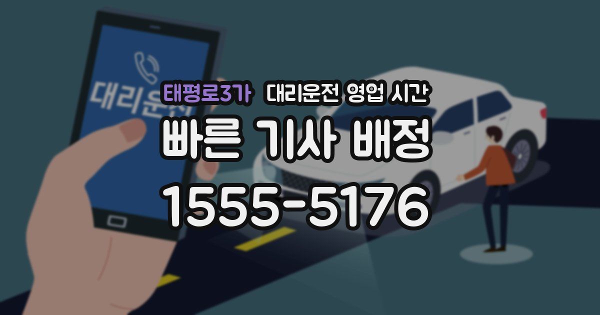 태평로3가 대리운전 영업 시간