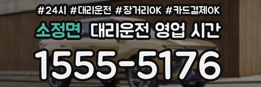 소정면 대리운전 영업 시간