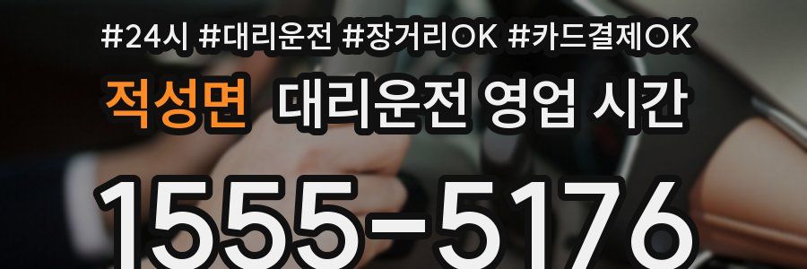 적성면 대리운전 영업 시간