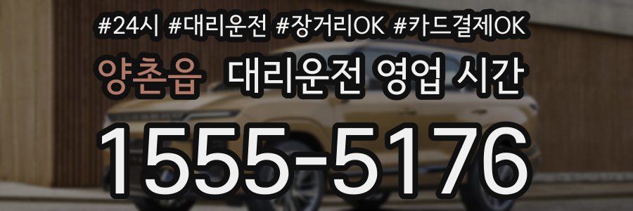 양촌읍 대리운전 영업 시간