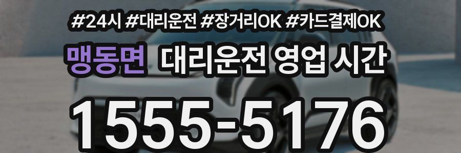 맹동면 대리운전 영업 시간