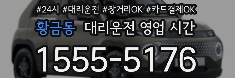 황금동 대리운전 영업 시간