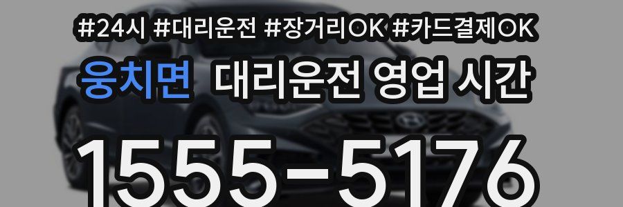 웅치면 대리운전 영업 시간
