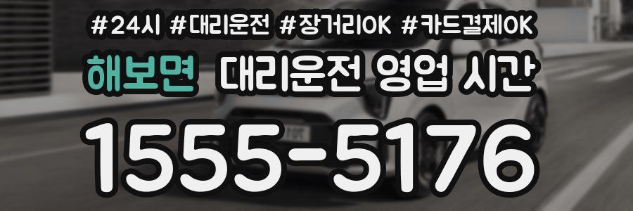 해보면 대리운전 영업 시간