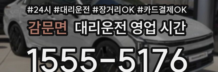 감문면 대리운전 영업 시간