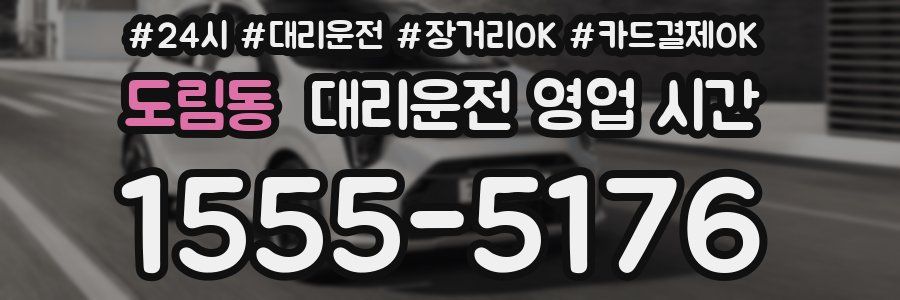 도림동 대리운전 영업 시간