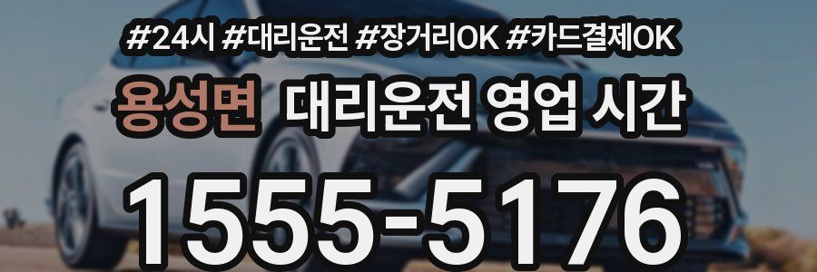 용성면 대리운전 영업 시간