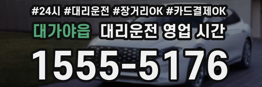 대가야읍 대리운전 영업 시간