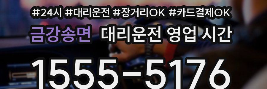 금강송면 대리운전 영업 시간