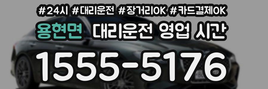 용현면 대리운전 영업 시간