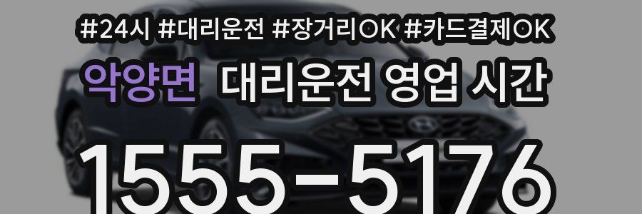 악양면 대리운전 영업 시간