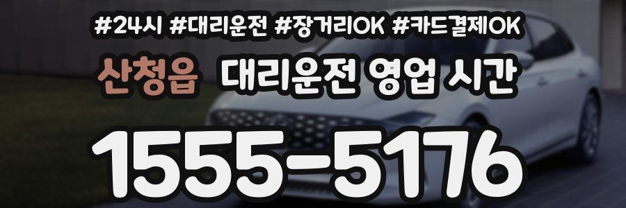 산청읍 대리운전 영업 시간