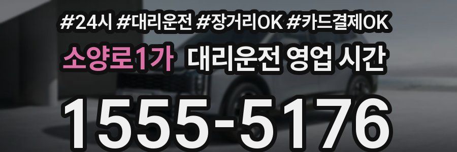 소양로1가 대리운전 영업 시간